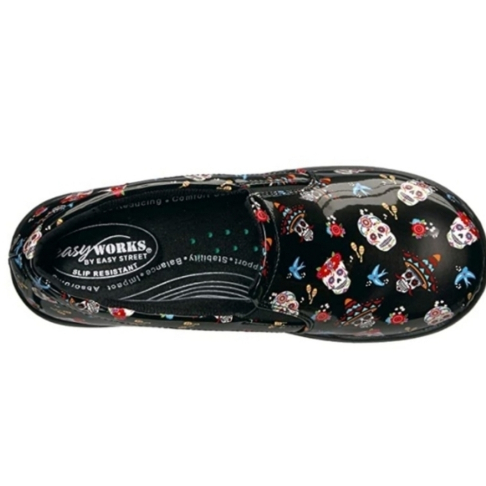 EASY WORKS Leeza Festive Skull Clogs - Picture 12 of 14